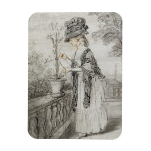 Lady on a Terrace Auf der Pflanze einer Nation (sc Magnet