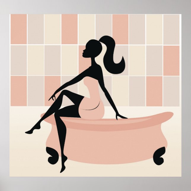 Lady on Bath Poster (Vorne)