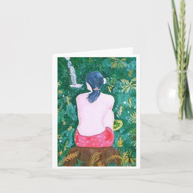 Lady on Rock Karte (Vorderseite)