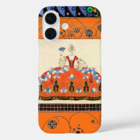 LADY ORANGE BLACK WIRBEL /FASHION COSTUME DESIGNER