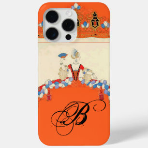 LADY ORANGE FASHION COSTUME DESIGNER MONOGRAM Case-Mate iPhone HÜLLE