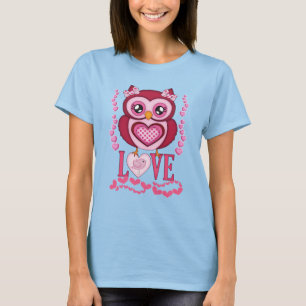 Lady Owl in Liebe, Fantasy-Spaß. T-Shirt
