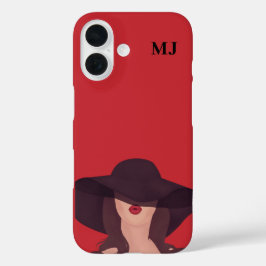 Lady Personalisiert Initial Letters Case-Mate iPho iPhone 16 Hülle