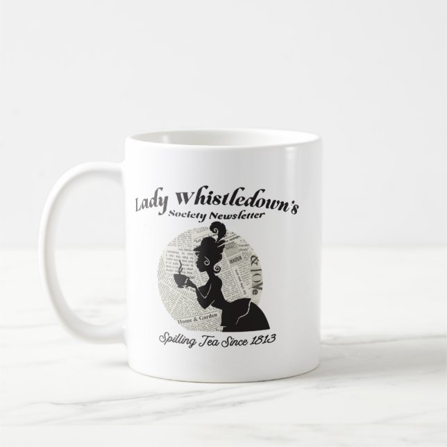 Lady pfeift Gesellschaftspapelltee seit 1 Kaffeetasse (Links)