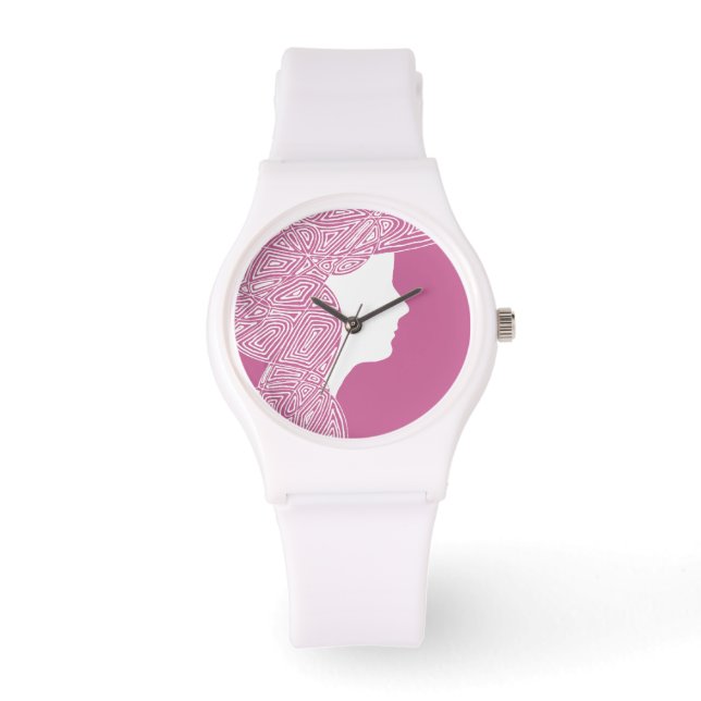 Lady Pink Armbanduhr (Vorderseite)