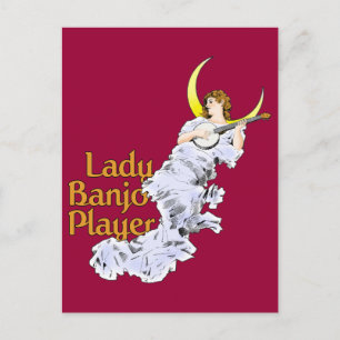 Lady Player Postcard Postkarte