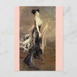 Lady Portrait - Boldini Postkarte