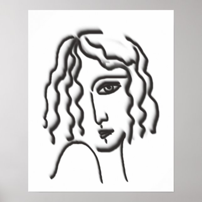 Lady-Portrait Poster (Vorne)