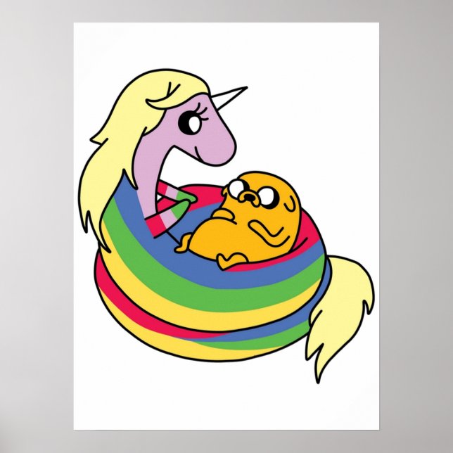 Lady Rainicorn und Jake Poster (Vorne)