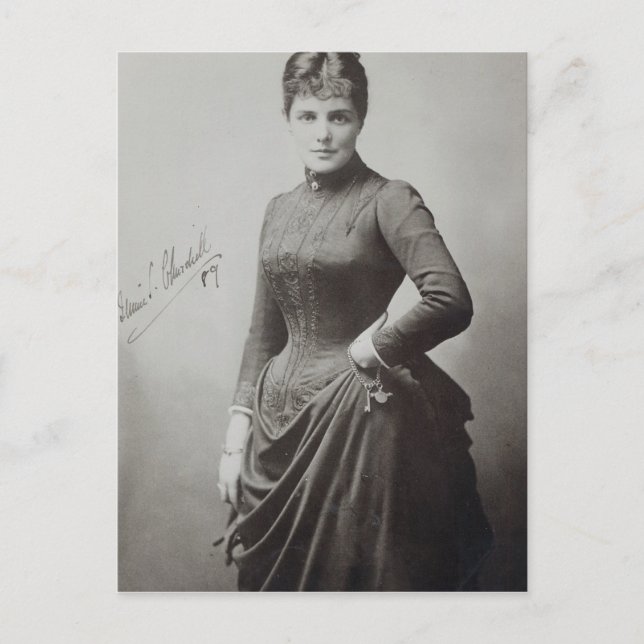 Lady Randolph Churchill Postkarte (Vorderseite)