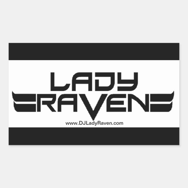 Lady Raven Sticker (Vorderseite)