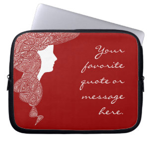 Lady Red Customized Laptopschutzhülle
