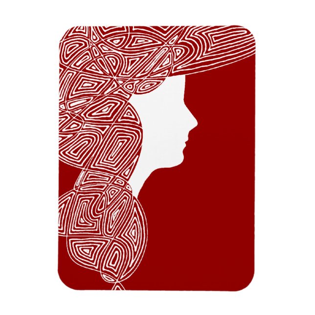 Lady Red Magnet (Vertikal)