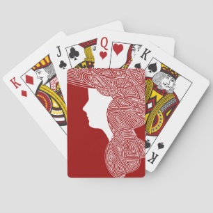 Lady Red Spielkarten