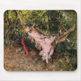 Lady Resting in a Hammock (von Giovanni Boldini) Mousepad