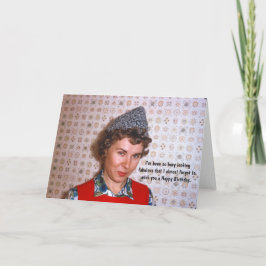 Lady Retro Fabulous Geburtstags Spaß Karte