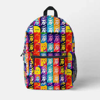 Lady Retro-Look Bedruckter Rucksack