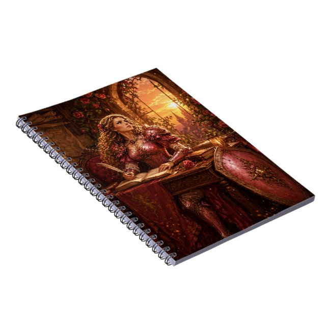 Lady Rosaline Brightshield Fantasy-Quest-Tagebuch Notizblock (Rechte Seite)