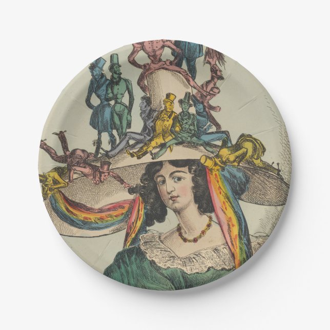 Lady - Rundpapier-Teller Pappteller (Vorderseite)