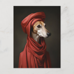 Lady Saluki Dog Postkarte