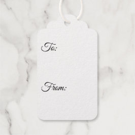 Lady Santa Foil Gift Tag Geschenkanhänger