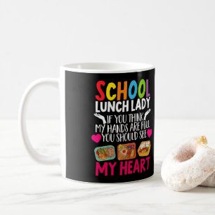 Lady School Mittagessen Lady, wenn Sie denken, mei Kaffeetasse