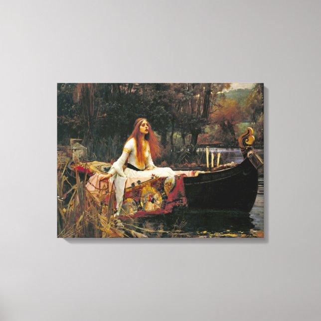 Lady Shalott 1888 Leinwanddruck (Vorderseite)