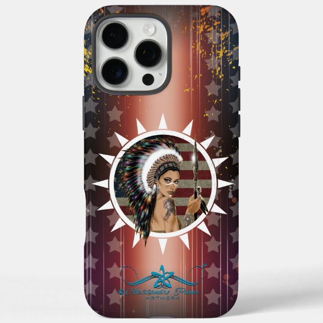 Lady Sioux Case-Mate iPhone Hülle (Rückseite)