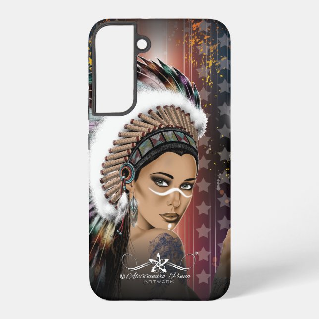 Lady Sioux Samsung Galaxy Hülle (Rückseite)