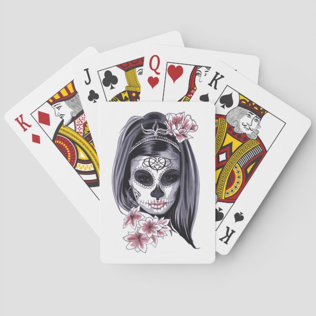 Lady Skull Spielkarten (Rückseite)