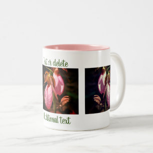 Lady Slipper Pair Flower Fotografie Personalisiert Zweifarbige Tasse