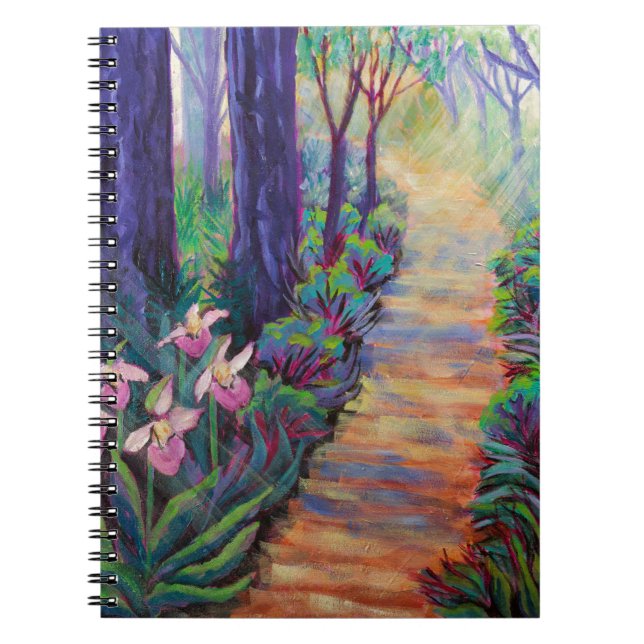 Lady Slippers auf dem Weg Notizblock (Vorderseite)