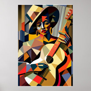 LADY SPIELT DAS BLUES Poster