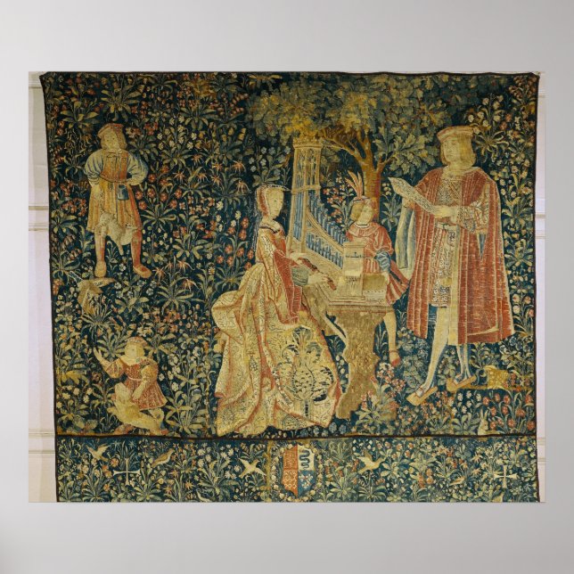 Lady spielt die portative Orgel aus Poster (Vorne)