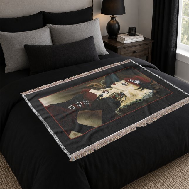 Lady Steampunk Viktorianisch Red Decke (Von Creator hochgeladen)