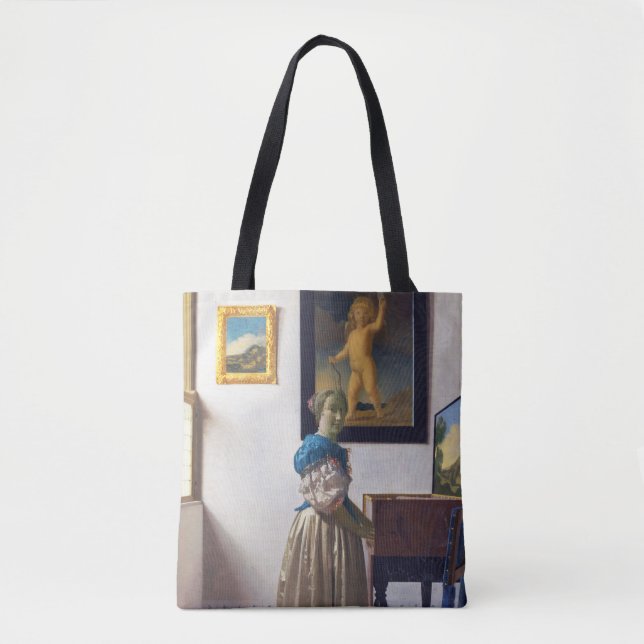 Lady Stehend in einer Jungfrau, Johannes Vermeer (Vorderseite)