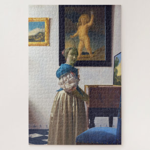 Lady Stehend in einer Jungfrau, Johannes Vermeer Puzzle