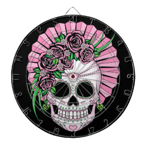 Lady Sugar Skull Dartscheibe