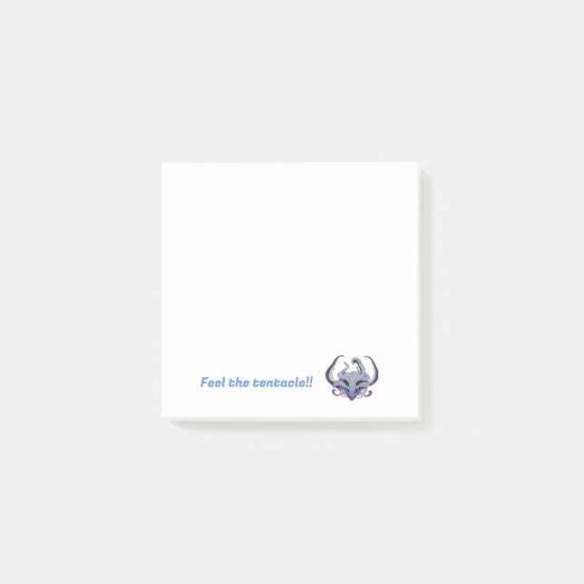 Lady tentacle post-it notes post-it klebezettel (Vorderseite)