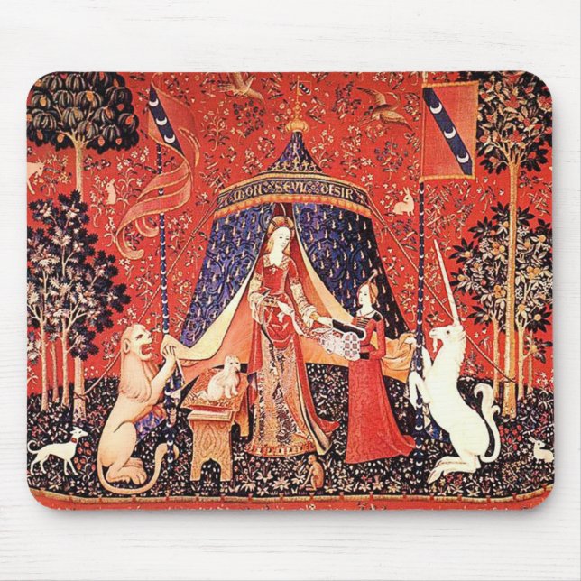 "Lady & the Unicorn" Mousepad (Vorne)