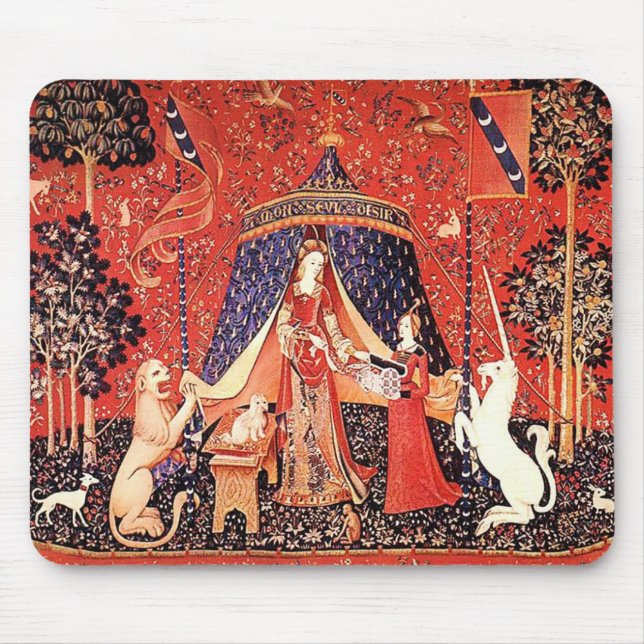 "Lady & the Unicorn" Mousepad (Vorne)