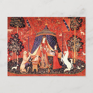 "Lady & the Unicorn" Postkarte
