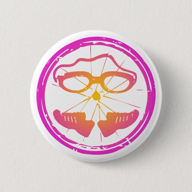 Lady Triathlon Button (Vorderseite)