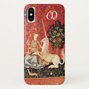 LADY UND EINHORN Fantasy Blumen,Tiere Monogramm Case-Mate iPhone Hülle