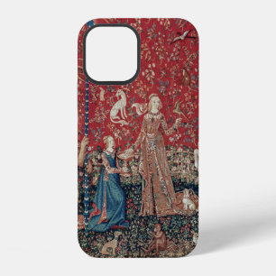 Lady und Einhorn Mittelalter-Teppich Geschmack iPhone 12 Hülle