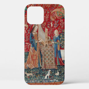Lady und Einhorn Mittelalter-Teppich Hören Case-Mate iPhone Hülle