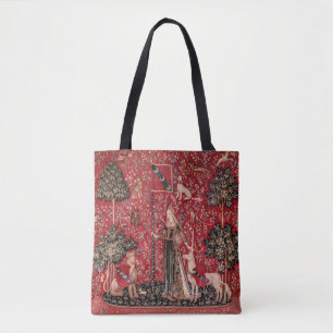 Lady und Einhorn Mittelalter-Teppich-Touch