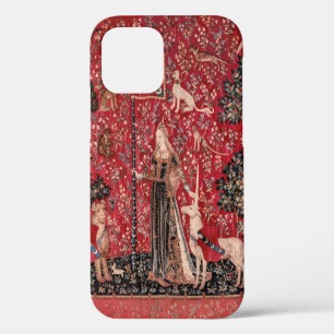 Lady und Einhorn Mittelalter-Teppich zum Berühren iPhone 12 Hülle