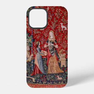 Lady und Einhorn mittelalterlicher Teppich Geruch iPhone 12 Hülle