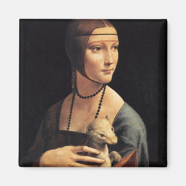 Lady und Ermine Magnet (Vorne)